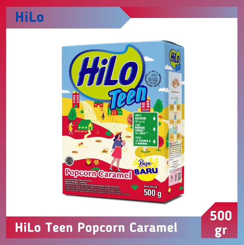 HiLo Teen Popcorn Caramel 500 gr