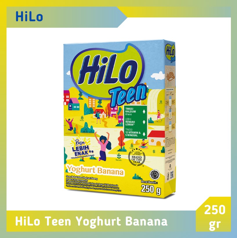 HiLo Teen Yoghurt Banana 250 gr