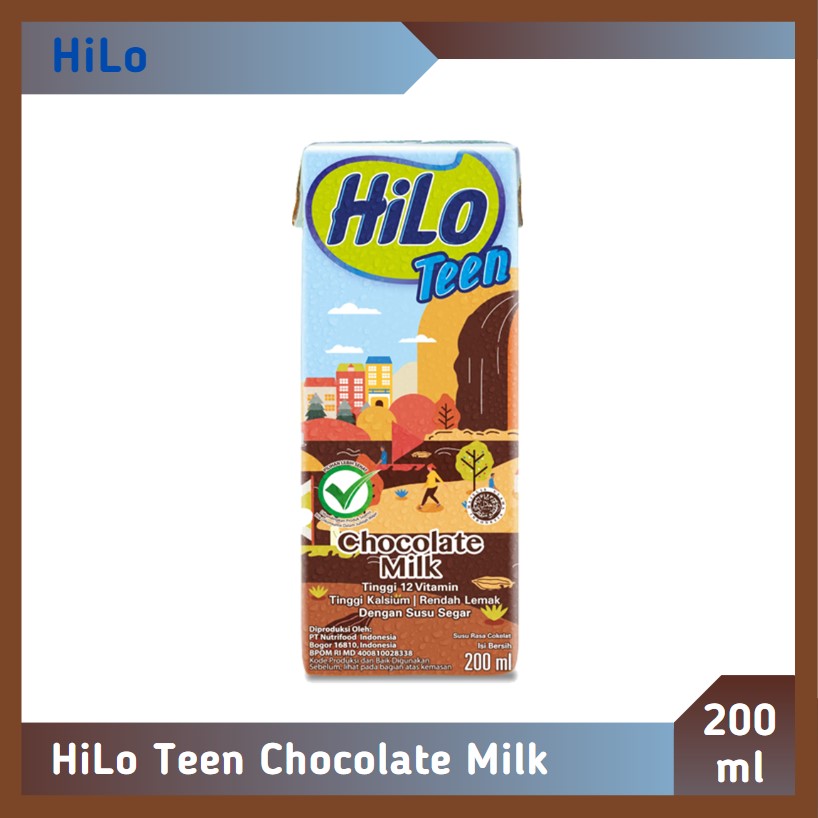 Hilo Teen Susu Cair Chocolate Milk 200 ml