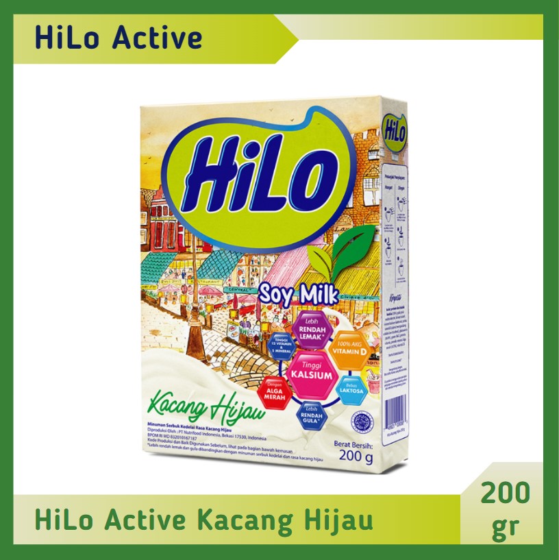 Hilo Active Soy Milk Kacang Hijau 200 gr