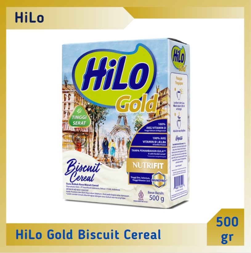 HiLo Gold Biscuit Cereal 500 gr