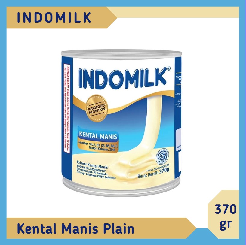 Indomilk Kental Manis Plain 370 gr