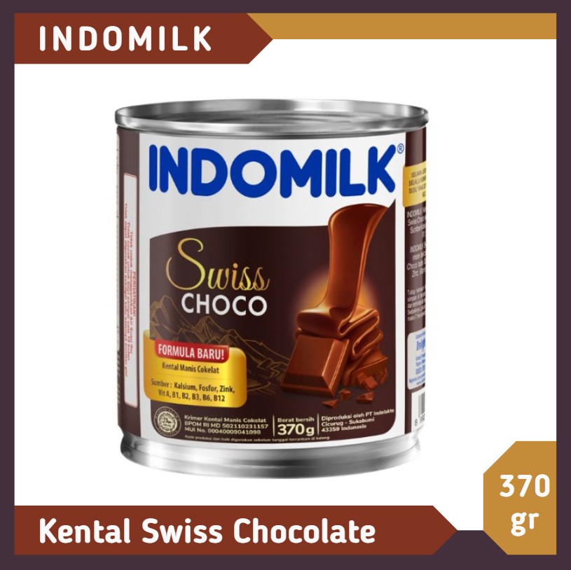 Indomilk Kental Manis Swiss Choco 370 gr
