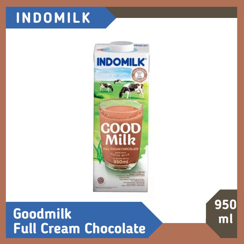 Indomilk Goodmilk Full Cream Chocolate 950 ml
