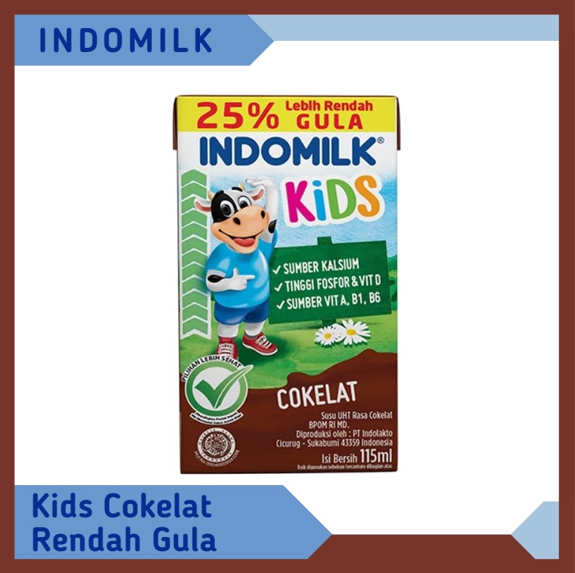 Indomilk Kids Cokelat Rendah Gula