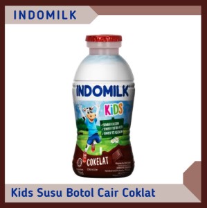 Indomilk Kids Susu Botol Cair Cokelat