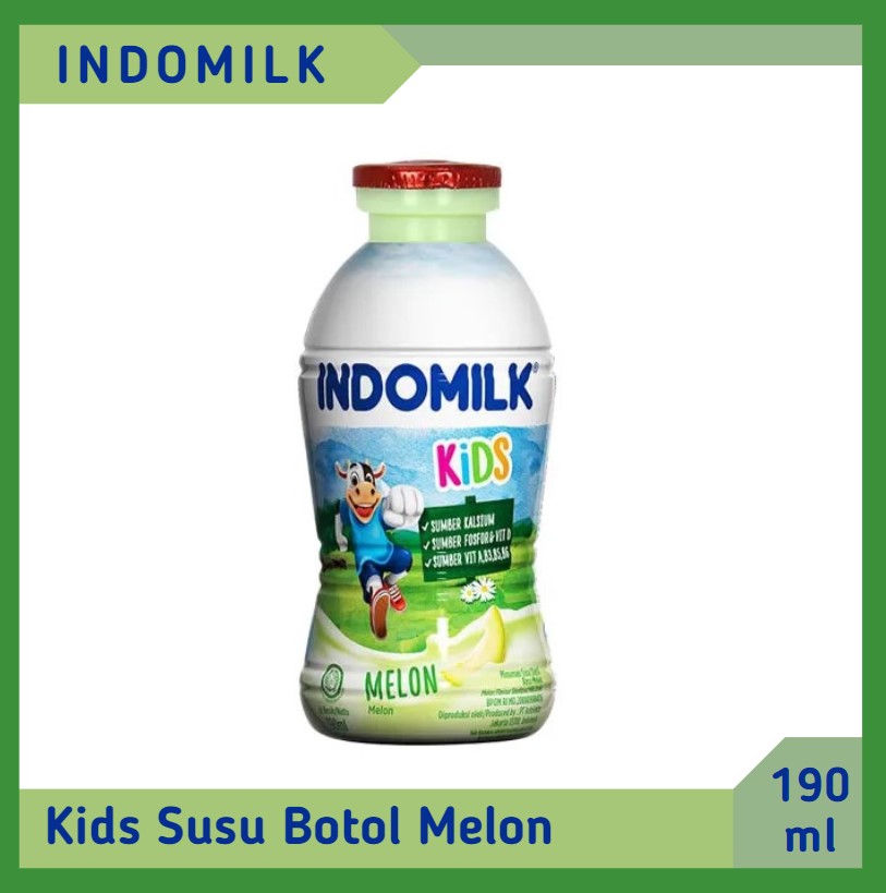 Indomilk Kids Susu Botol Cair Melon 190 ml