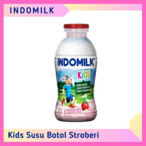 Indomilk Kids Susu Botol Cair Strawberry