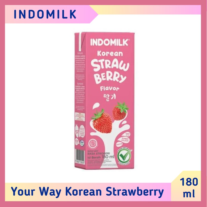 Indomilk Your Way Korean Strawberry 180 ml