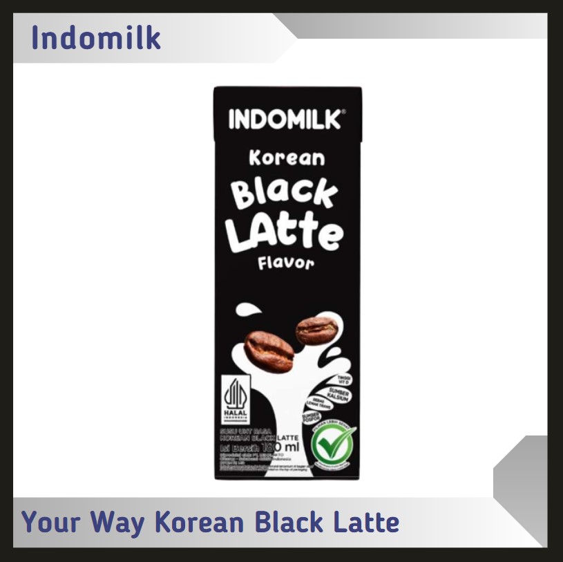 Indomilk Your Way Korean Black Latte