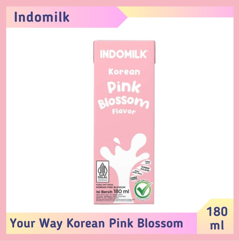 Indomilk Your Way Korean Pink Blossom 180 ml