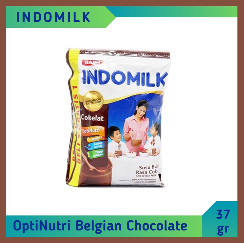 Indomilk Susu Bubuk Belgian Chocolate 37 gr