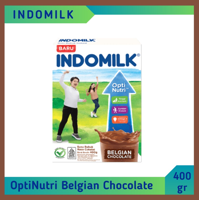 Indomilk Susu Bubuk Belgian Chocolate 400 gr