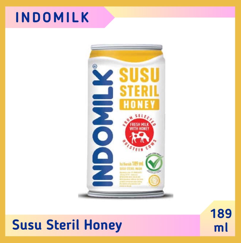 Indomilk Susu Steril Honey 189 ml