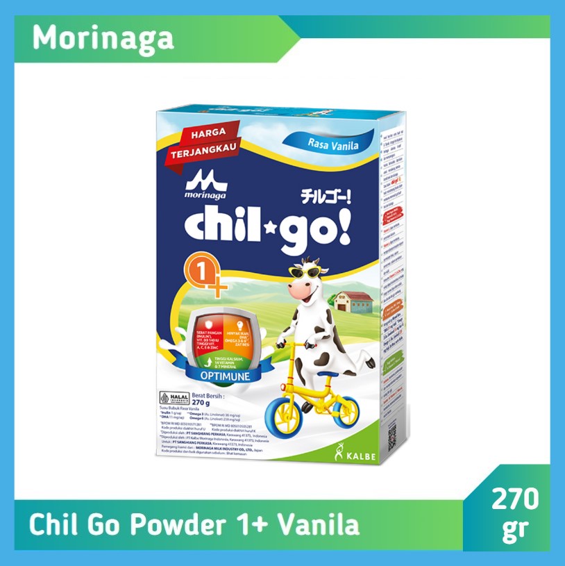 Morinaga Chil Go Powder 1+ Vanila 270 gr