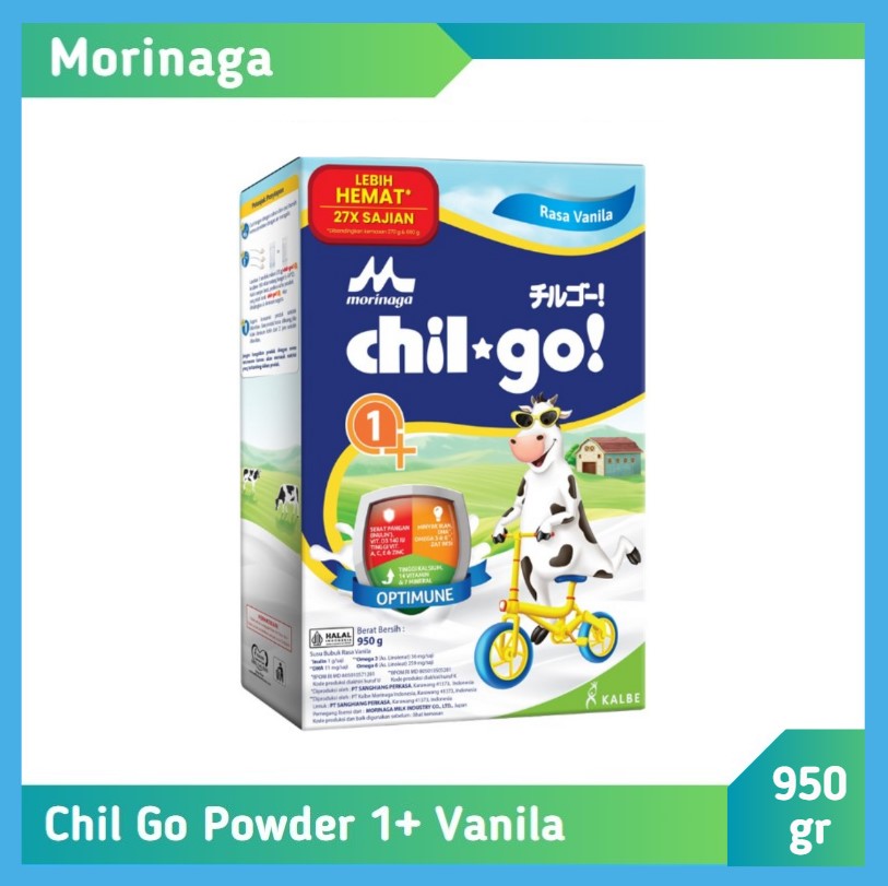 Morinaga Chil Go Powder 1+ Vanila 950 gr