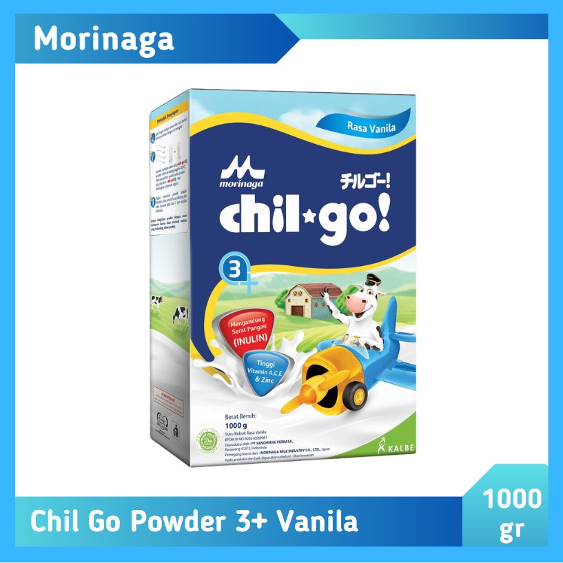 Morinaga Chil Go Powder 3+ Vanila 1000 gr