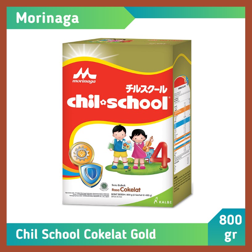 Morinaga Chil School Gold Cokelat 800 gr