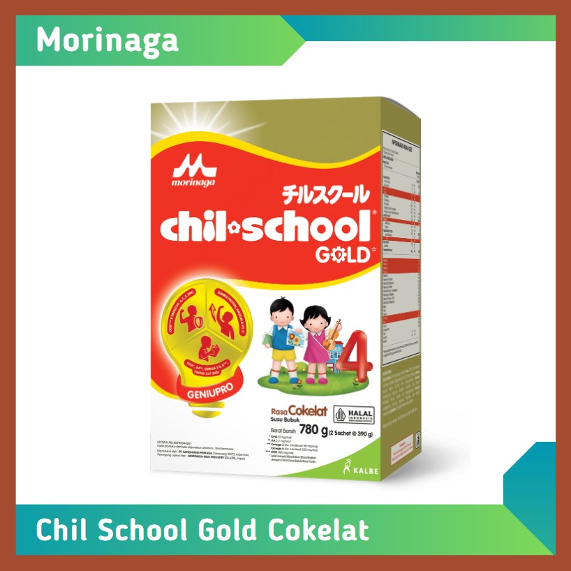 Morinaga Chil School Gold Cokelat
