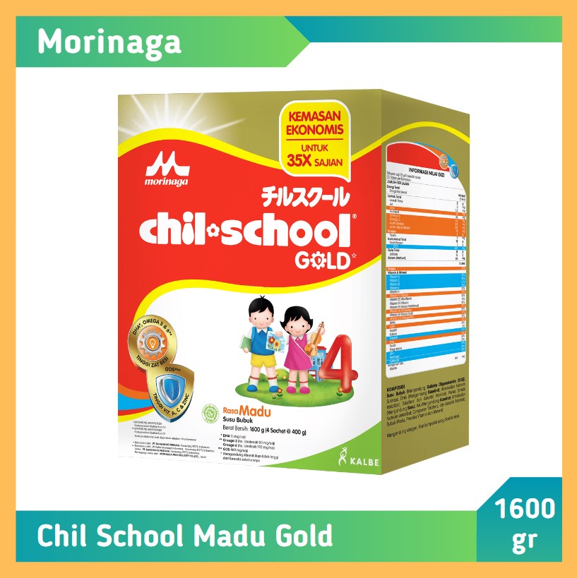 Morinaga Chil School Gold Madu 1600 gr