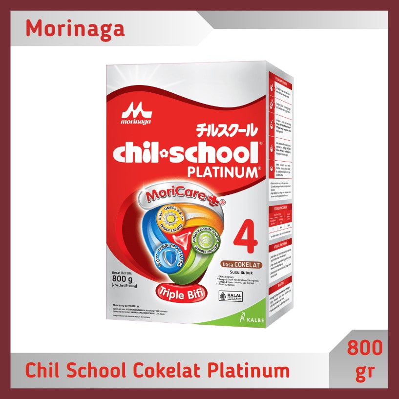 Morinaga Chil School Platinum Cokelat 800 gr