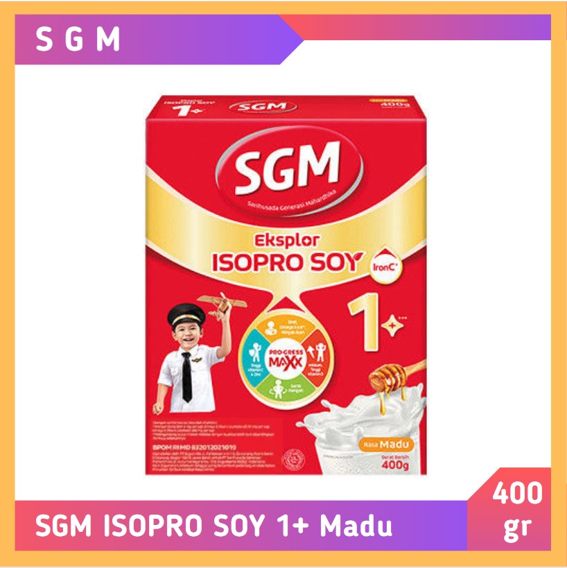 SGM Eksplor 1+ Isopro Soy Madu 400 gr