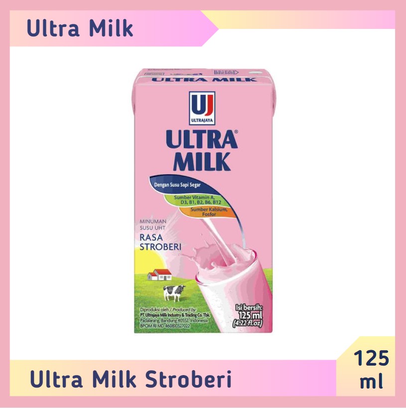 Ultra milk Stroberi 125 ml