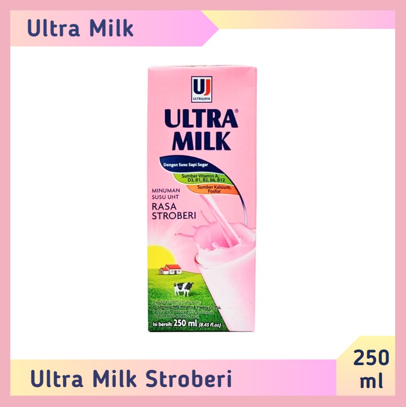 Ultra milk Stroberi 250 ml