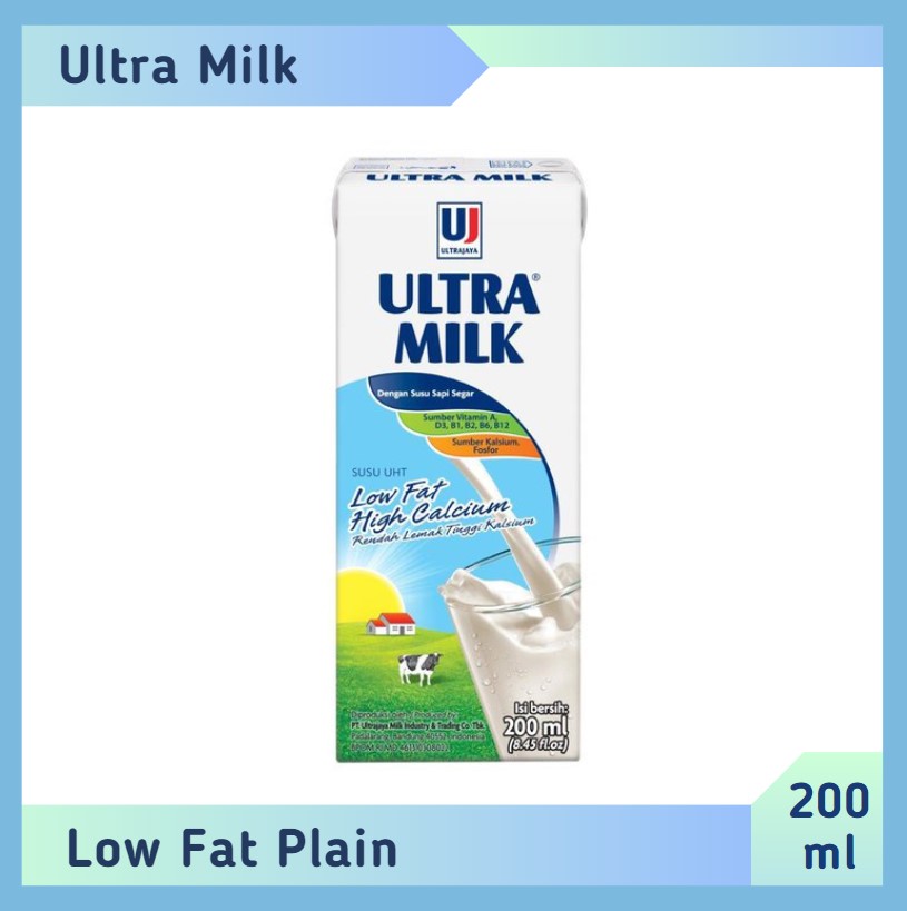 Ultra milk Low Fat Plain 200 ml