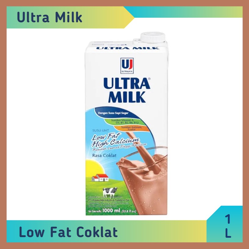 Ultra milk Low Fat Cokelat 1 l