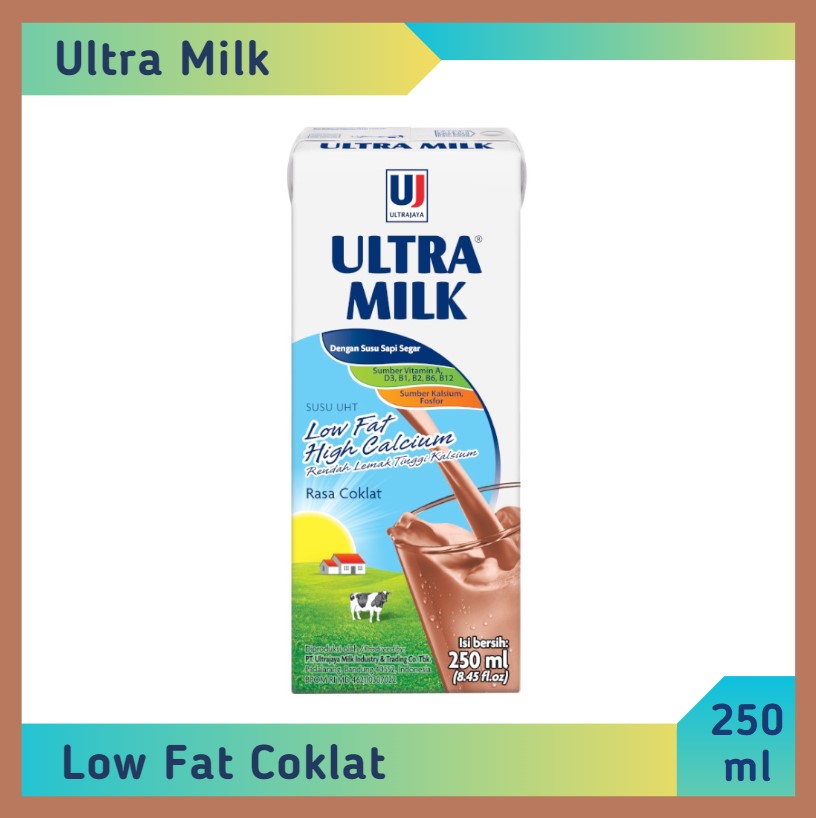 Ultra milk Low Fat Cokelat 250 ml